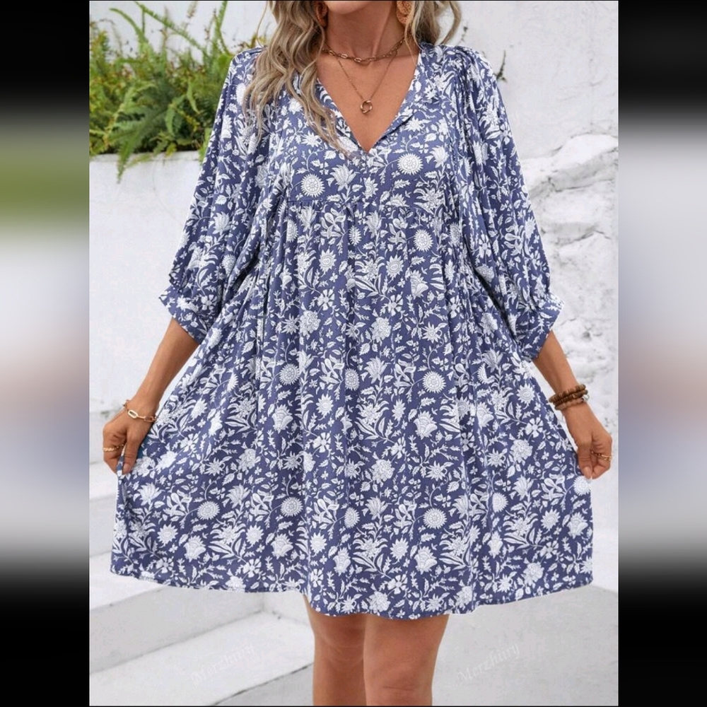 Boho Flowy Midi Dress